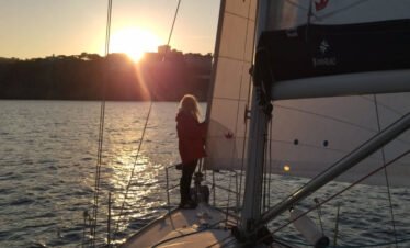 Puesta de sol a bordo del velero Havana